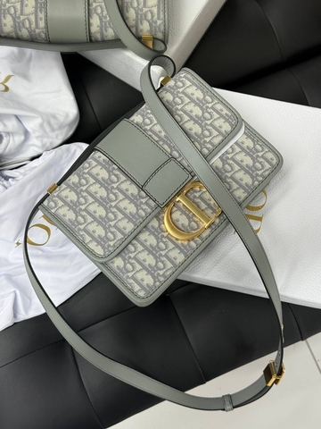 Dior сумка женские натуральная кожа текстиль серые премиум 151706IZ