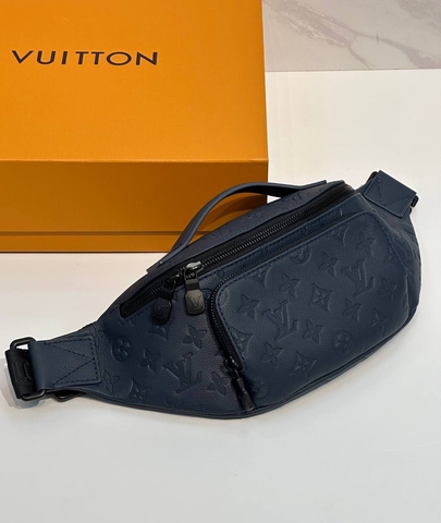 Louis Vuitton Rush Bumbag сумка мужские женские натуральная кожа синие премиум 228942QT