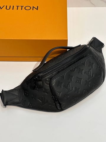 Louis Vuitton Rush Bumbag сумка мужские женские натуральная кожа черные премиум 144271UU