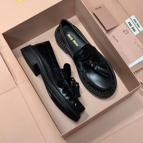 Miu Miu лоферы артикул 972071XA в интернет-магазине «GLOBESTYLE»