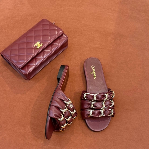 Chanel шлепанцы артикул 702699FJ в интернет-магазине «GLOBESTYLE»