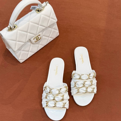 Chanel шлепанцы артикул 796815GC в интернет-магазине «GLOBESTYLE»