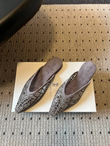 Brunello Cucinelli мюли артикул 383815IV в интернет-магазине «GLOBESTYLE»