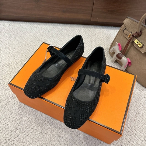 Hermes балетки артикул 516637LC в интернет-магазине «GLOBESTYLE»