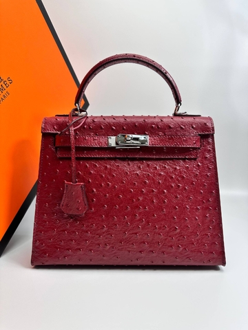 Hermes Kelly ostrich 28 сумка артикул 149286GQ в интернет-магазине «GLOBESTYLE»