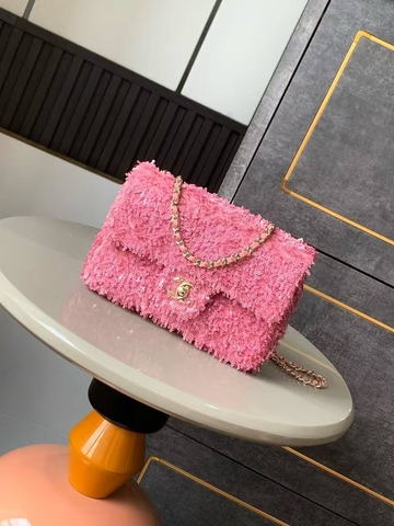 Chanel сумка женские пайетки розовые премиум 961379PM