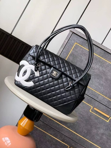 Chanel сумка женские натуральная кожа черные премиум 448783BI