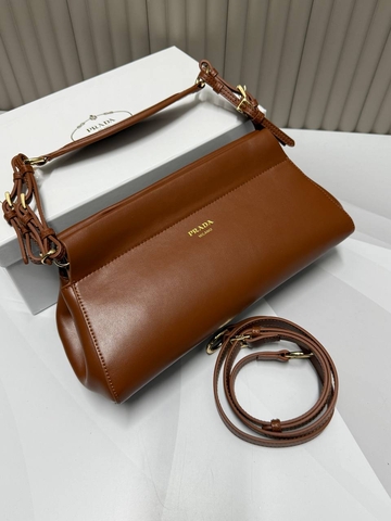 Prada сумка женские натуральная кожа оранжевые люкс 939804ZF