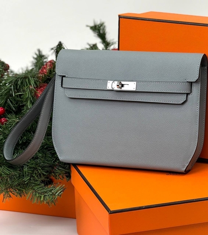 Hermes Kelly Depeches 25 Pouch клатч 483745VY в GLOBESTYLE