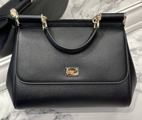 Dolce & Gabbana сумка женские натуральная кожа черные премиум 527161ZJ