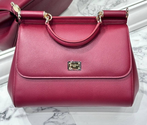 Dolce & Gabbana сумка женские натуральная кожа красные премиум 722869IJ