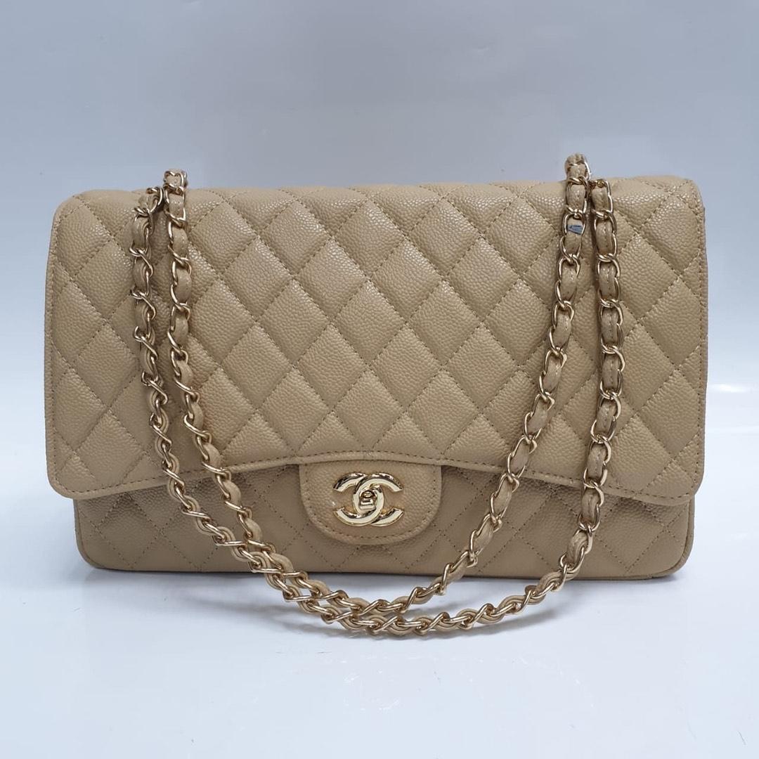 Chanel сумка люкс бежевый  в «Globestyle» арт.3415WI