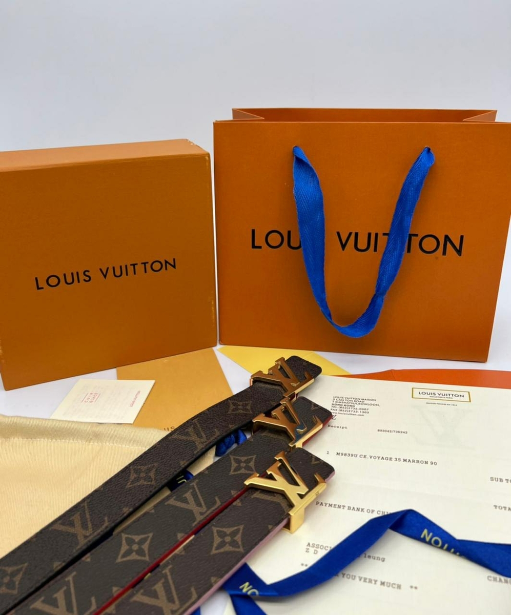 Louis Vuitton ремень #1 в «Globestyle» арт.921783WH