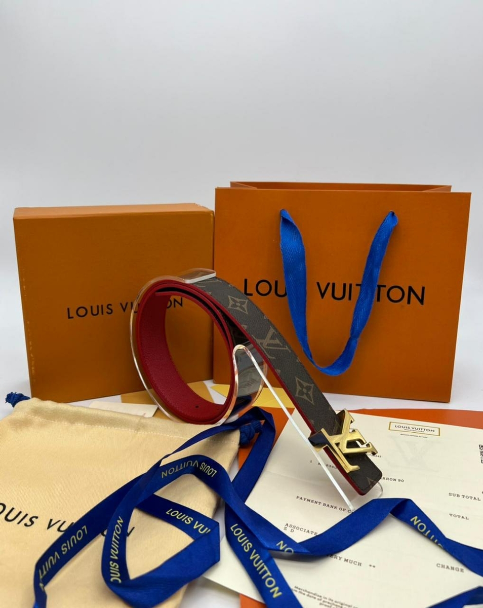 Louis Vuitton ремень #2 в «Globestyle» арт.921783WH