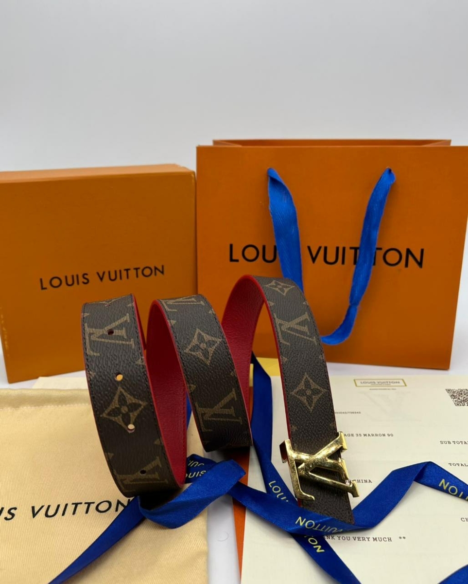 Louis Vuitton ремень #5 в «Globestyle» арт.921783WH