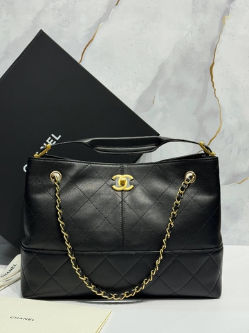Chanel сумка женские натуральная кожа черные премиум 458720YE