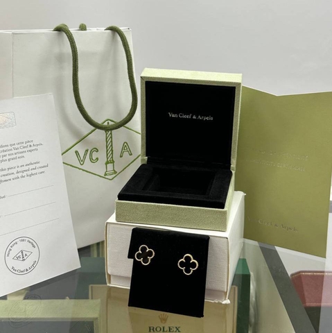 Van Cleef & Arpels Vintage Alhambra серьги женские премиум 290484NW