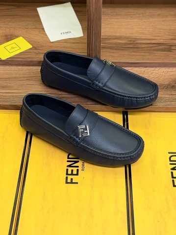 Fendi мокасины мужские натуральная кожа летние весенние / осенние синие премиум 670309PT