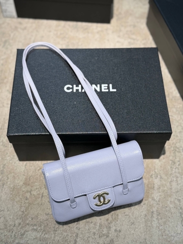 Chanel сумка женские натуральная кожа голубые премиум 508948XL