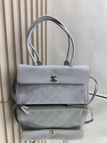 Chanel сумка женские натуральная кожа голубые люкс 589637BO