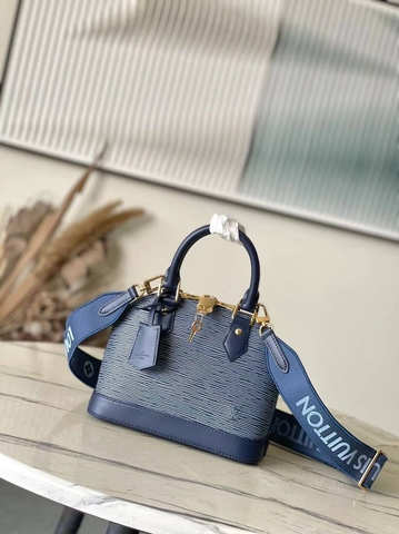Louis Vuitton сумка женские натуральная кожа голубые премиум 980243ST