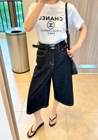 Chanel шорты женские черные премиум 729897DV