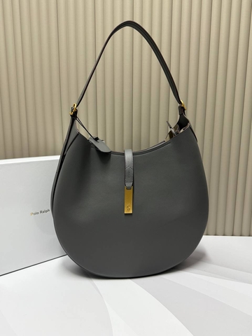 Ralph Lauren сумка женские натуральная кожа серые люкс 619505TT