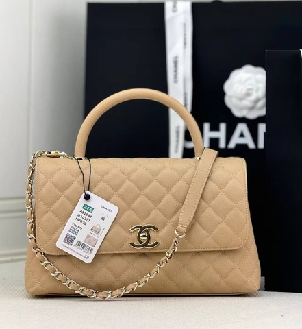 Chanel сумка женские натуральная кожа бежевые премиум 203119WP