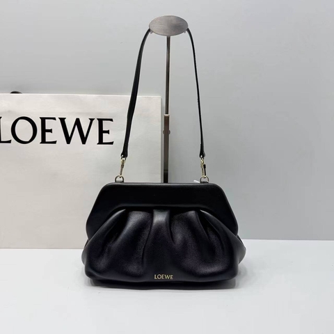 Loewe сумка женские натуральная кожа черные люкс 168425HL