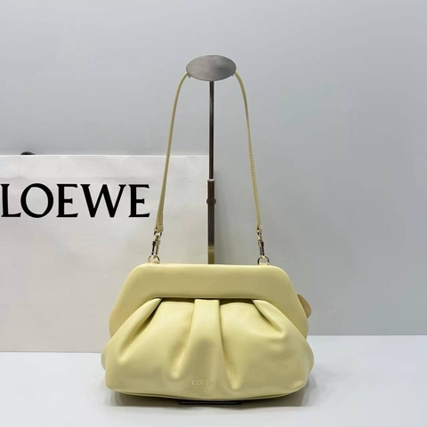 Loewe сумка женские натуральная кожа желтые люкс 333151SW