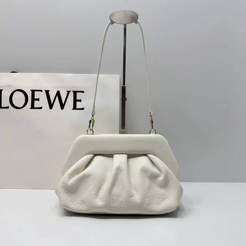 Loewe сумка женские натуральная кожа белые люкс 889352MS