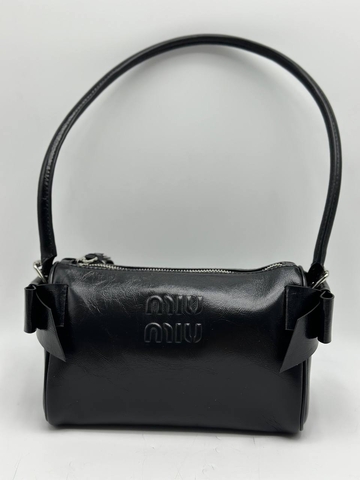 Miu Miu сумка женские натуральная кожа черные люкс 186664JG