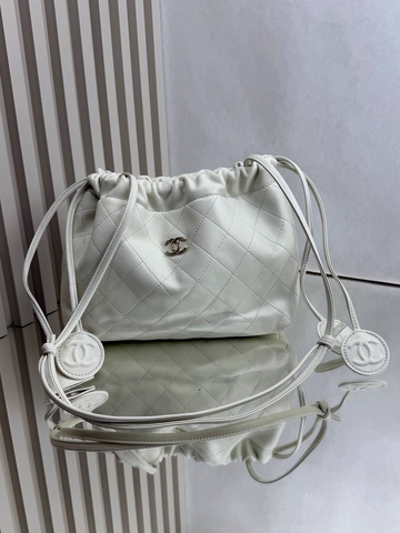 Chanel сумка женские натуральная кожа белые люкс 789689JT