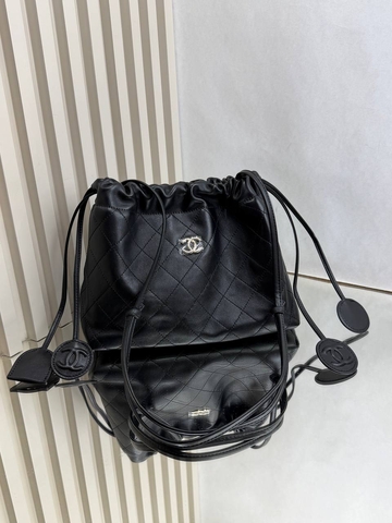Chanel сумка женские натуральная кожа черные люкс 849362WI