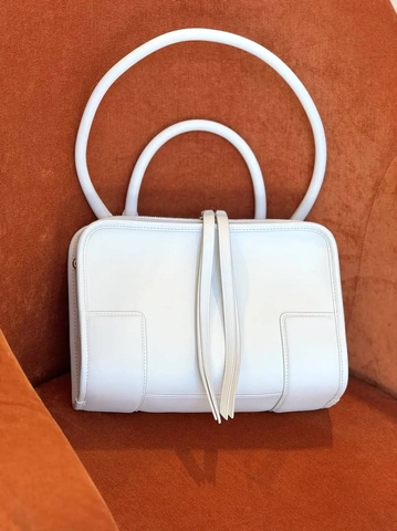 Loewe сумка женские натуральная кожа белые премиум 903582XL