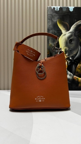 Balenciaga сумка женские натуральная кожа оранжевые люкс 684509MO