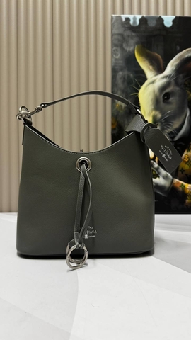 Balenciaga сумка женские натуральная кожа серые люкс 737816XI