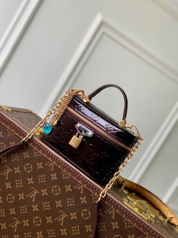 Louis Vuitton Vanity сумка женские натуральная кожа бордовые премиум 395988SA