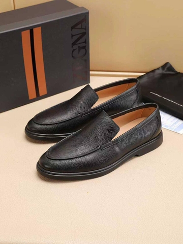 Ermenegildo Zegna лоферы мужские натуральная кожа летние весенние / осенние черные люкс 975935TB