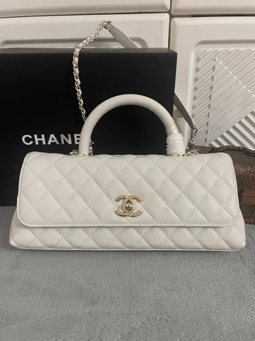 Chanel сумка женские натуральная кожа белые премиум 396478KD