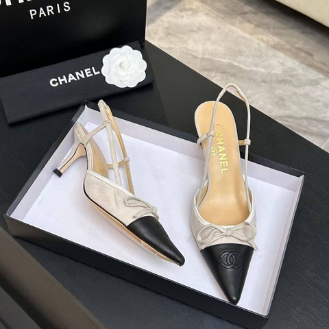 Chanel туфли женские натуральная кожа натуральная замша летние весенние / осенние бежевые премиум 417368GR