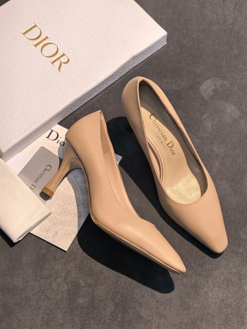 Dior туфли женские натуральная кожа летние весенние / осенние бежевые премиум 714603HZ