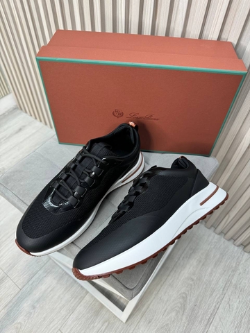 Loro Piana кроссовки мужские текстиль резина весенние / осенние черные премиум 893091HB