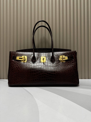 Hermes сумка женские натуральная кожа бордовые люкс 895504DF