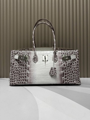 Hermes сумка женские натуральная кожа белые коричневые микс люкс 104244CK