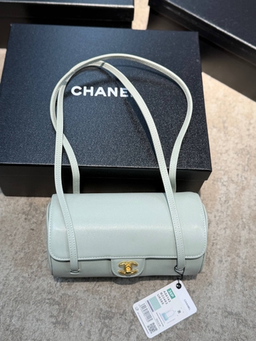 Chanel сумка женские натуральная кожа голубые премиум 503226UK