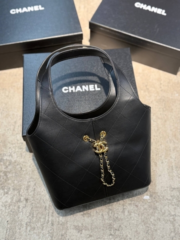 Chanel сумка женские натуральная кожа черные премиум 640045QS