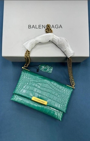 Balenciaga сумка женские натуральная кожа зеленые люкс 972443YU