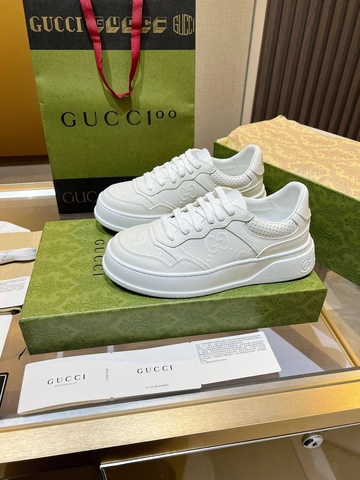 Gucci кроссовки женские натуральная кожа летние весенние / осенние белые премиум 838946FA