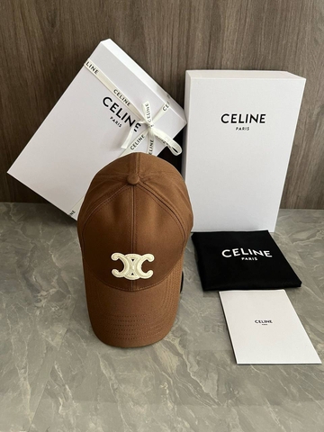 Celine бейсболка женские текстиль летние весенние / осенние коричневые премиум 229049RM
